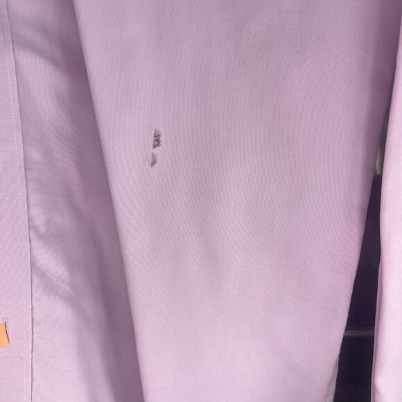 Nordstrom Mens Shop Dress Shirt Mens 15 32/33 Purple Extra Trim Fit Non Iron - Picture 5 of 5